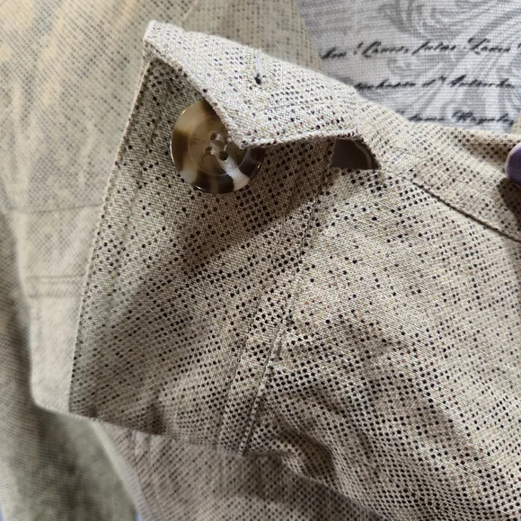 Worthington Linen Blend Reptile Print Women's Blazer with Button Accents - Picture 5 of 8